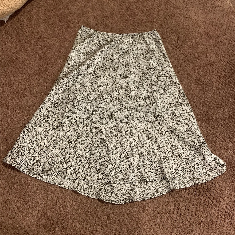 Leopard mid length skirt